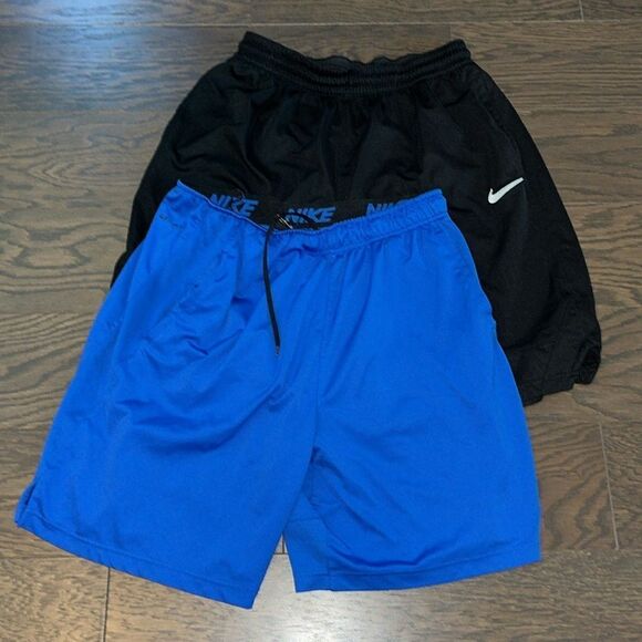 2 (Two)Nike Basketball shorts Standard Fit L Black & Duke Royal Blue shorts XL - Picture 1 of 3